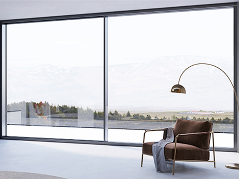 Custom design let your imagination fly. Minimalist frame sliding door for your sweet home.